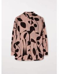 Luisa Cerano - And Black Two Tone Printed Blouse Uk 8 - Lyst