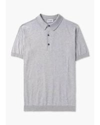 John Smedley - S Adrian Knitted Polo Shirt - Lyst