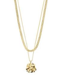 Pilgrim - Willpower 2-in-1 Curb & Coin Necklace / Os - Lyst