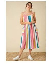 Lilac Rose - Bree Summer Rainbow Stripe Dress 10 - Lyst