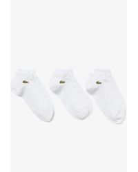 Lacoste - Mens Pack Of 3 Pairs Of Low Sport Trainer Socks - Lyst