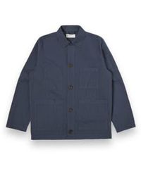 Universal Works - Coverall Jacket Nearly Pinstripe 30707 Navy S - Lyst