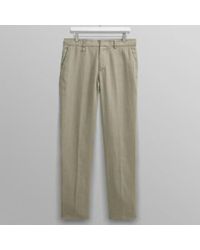Wax London - Alp Smart Trouser Linen Pale - Lyst