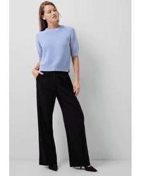 French Connection - Lily Mozart Short Sleeve Jumper In Bluebell - Lyst