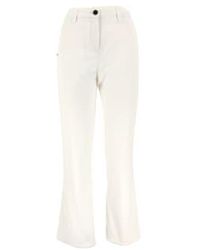 White Sand - Pantalones algodón ava blanca - Lyst