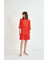 Suncoo - Mini vestido rojo - Lyst