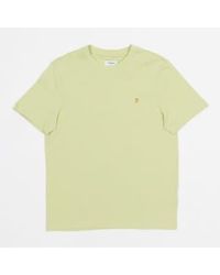 Farah - Danny t-shirt en ajustement régulier en vert citron - Lyst