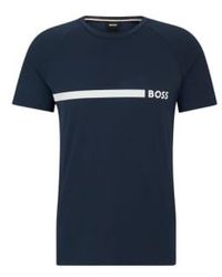 BOSS - T-shirt Rn Slim Fit L Navy - Lyst