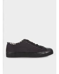 Paul Smith - Black Cotton Canvas Sneakers - Lyst