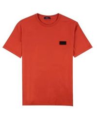 Herno - Cotton Tee Embroide Logo Patch Removable Paprika - Lyst