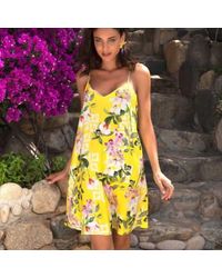 Lise Charmel - Jardin delice vestido playa corta en amarillo - Lyst