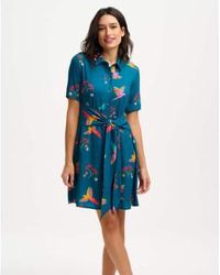 Sugarhill - Dessie Shirt Dress Rainbow Parrots - Lyst