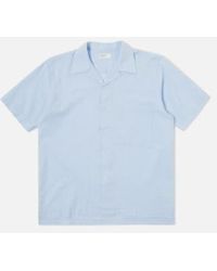 Universal Works - Camp Ii Shirt Onda Cotton Pale - Lyst