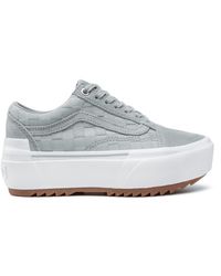 Vans old skool gray dawn & white shoes top