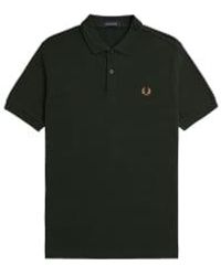 Fred Perry - Slim Fit Plain Polo Night / Light Rust S - Lyst