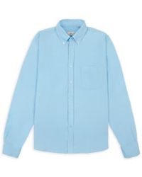 Burrows and Hare - Burrows And Hare Button Down Baby Cord Shirt Sky - Lyst