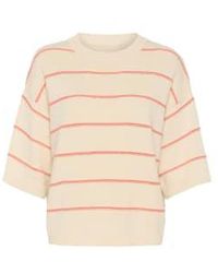 Soaked In Luxury - Slrava Romy Pullover Or And Hot Coral Stripe - Lyst