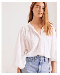 Sacre Coeur - Lena Blouson Sleeve Shirt Check Xs - Lyst