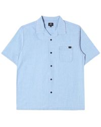 Edwin Resort Ss Shirt Blue Denim Wash for Men | Lyst