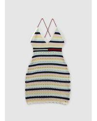 Tommy Hilfiger Ultra Cotton-crochet Mini Dress in Blue | Lyst