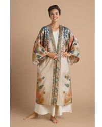 Powder - Nachfolgendes Wisteria Kimono -Kleid in Kokosnuss - Lyst