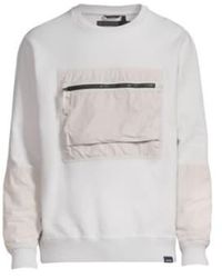 NEMEN - Jynx brusttasche sweatshirt ultra hellgrau - Lyst