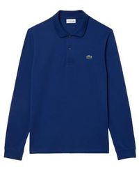 Lacoste - Polo Classic Fit Long Sleeve Uomo Night 4 - Lyst
