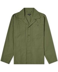 Engineered Garments - Fatigue Shirt Jacket Olive Cotton Ripstop L - Lyst
