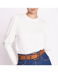 Berenice - Camiseta con mangas largas hinchadas- blanco - Lyst