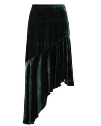Ralph Lauren - Asymmetric Velvet Midi Skirt 8 - Lyst