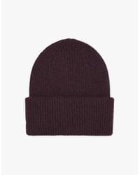 COLORFUL STANDARD - Merino Hat Oxblood Red / Os - Lyst