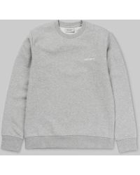Carhartt Synthetic Nimbus Two Tone Pullover Cypress Soft Carhartt WIP Incognito Sweat Grey Heather Herren Pullover