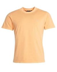 Barbour - Garment Dyed T-shirt Coral Sands - Lyst