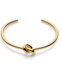 Nordic Muse - Bracelet à nœuds doré, or imperméable sans ternissement 18k - Lyst