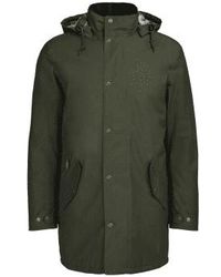 Barbour - Chelsea mac jacket & forest mist - Lyst