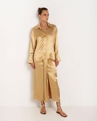 Greek Archaic Kori - Satin Shirt - Lyst