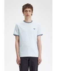 Fred Perry - Mens Twin Tipped Crew Neck T - Lyst