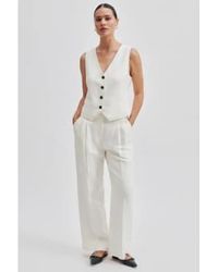 Second Female - Antique White Trousers M - Lyst