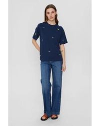 Numph - Nuarias T Shirt Bright And Dress Blue - Lyst