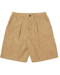 Universal Works - Pleated Track Short In Recycled Nylon Tech - Lyst