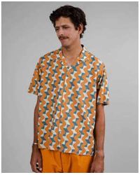 Brava Fabrics - Camisa Aloha Big Tiles Topaz - Lyst