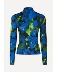 Stine Goya - Floral Night Frosted Estelle Blouse Xs/s - Lyst