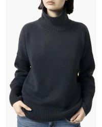 Lisa Yang - Heidi Cashmere Turtleneck Sweater Ink 2 M/l - Lyst