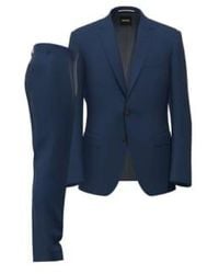 BOSS - H-huge-2pcs Open Slim Fit Stretch Tailoring Suit 50502446 475 54 - Lyst
