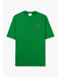 Lacoste - T-shirt men robert george croc en vert - Lyst