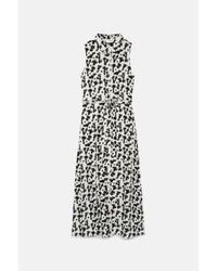 Compañía Fantástica - Coral Print Long Shirt Dress Xs - Lyst