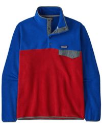Patagonia - Lightweight Synchilla Snap-t Fleece Pullover Touring Red - Lyst