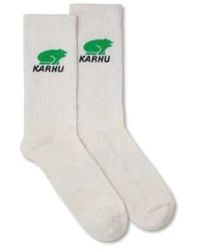 Karhu - Chaussettes logo classiques lily island green - Lyst