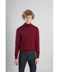 L'Exception Paris - Roter rollkragenpullover aus merinowolle - Lyst