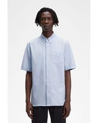 Fred Perry - Camisa oxford manga corta hombre - Lyst
